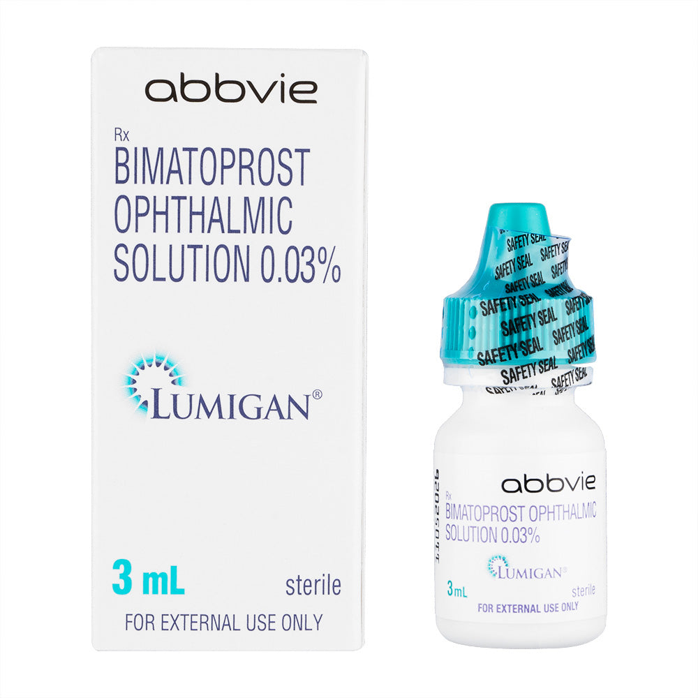 【送料無料】ルミガン0.03% ３ml点眼液（Lumigan 0.03% 3ml-Bimatoprost）+アイブラシ2本