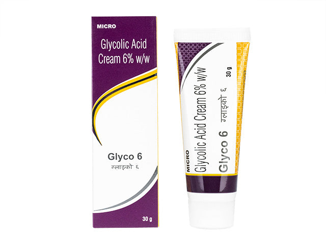 【送料無料】グライコ(Glyco)６％ クリーム(Glycolic 6 acid Cream) 30g 肌トラブルの治療に