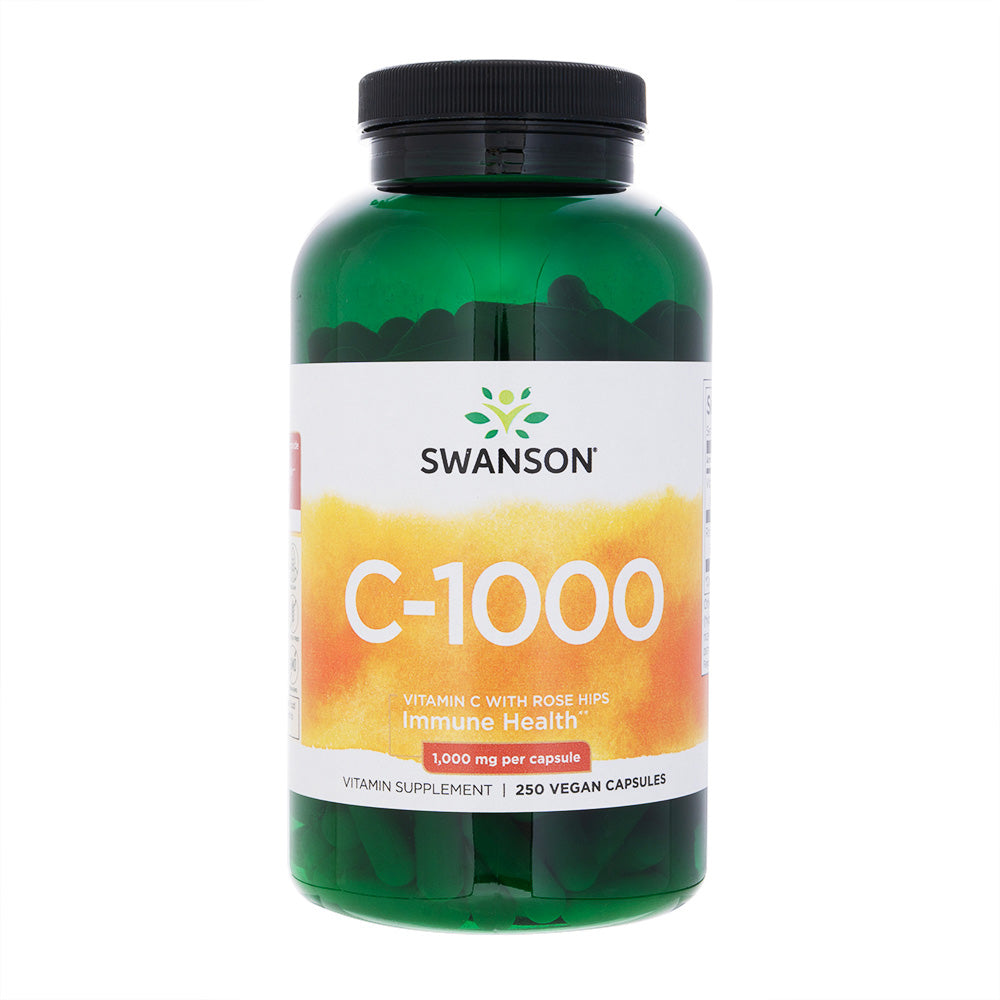 ビタミンC1000mgウィズローズヒップ250錠(Swanson)