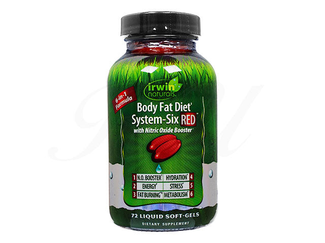 ボディファットダイエットシステムシックスRED72錠(IrwinNaturals)