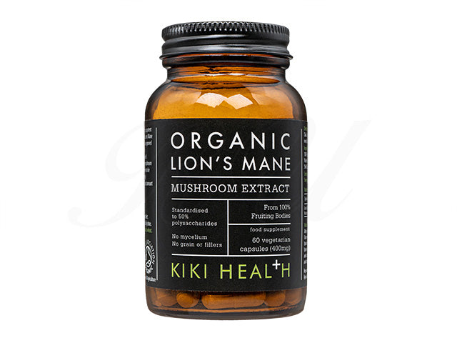 オーガニック・ライオンズメイン・マッシュルームエクストラクト60錠(Kiki-Health)