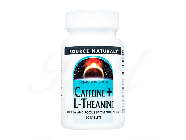(SourceNaturals)カフェイン+Lテアニン240錠