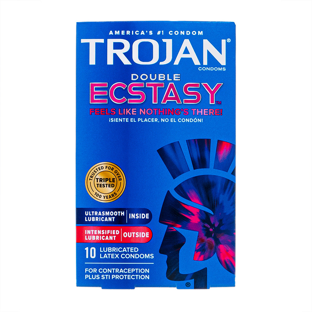 (Trojan)エクスタシーコンドーム(ウルトラリブド)10個