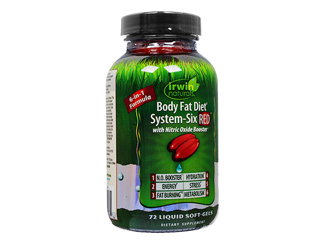 ボディファットダイエットシステムシックスRED72錠(IrwinNaturals)
