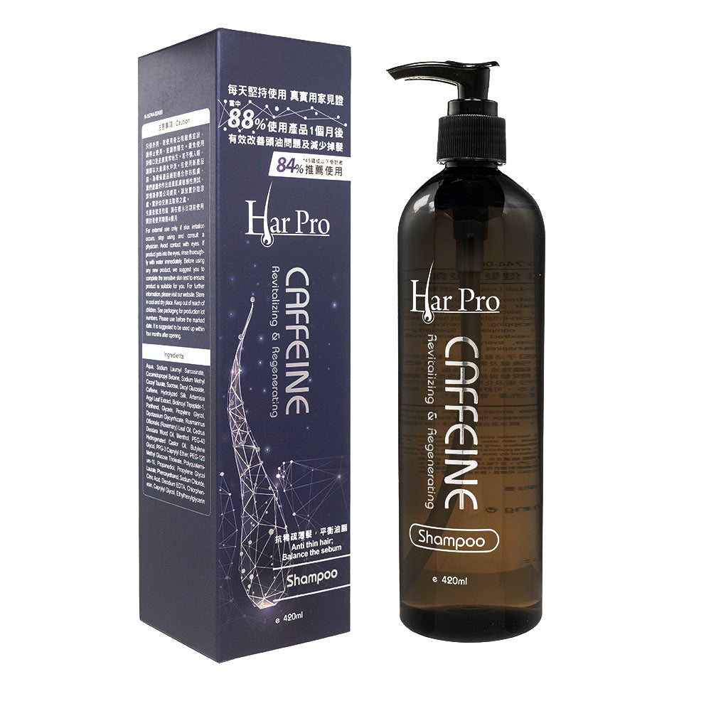 (HarPro)カフェインリバイタライジング&リジェネレイティング・シャンプー420ml