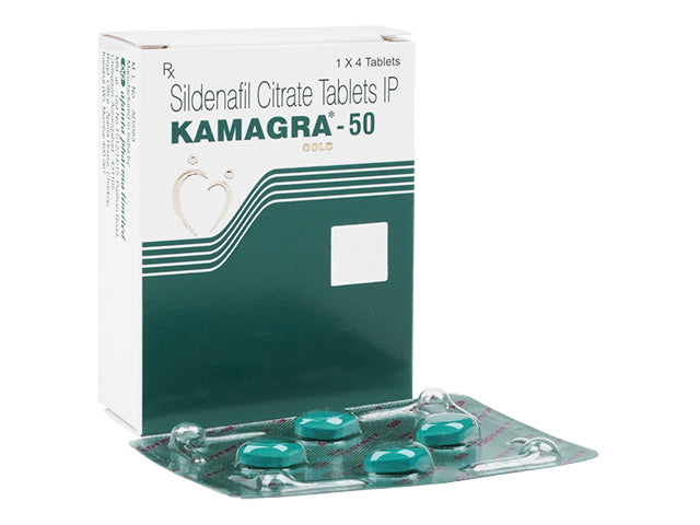 【送料無料】ジェネリックバイアグラ_カマグラ ゴールド50mg(Kamagra gold)【1箱4錠】