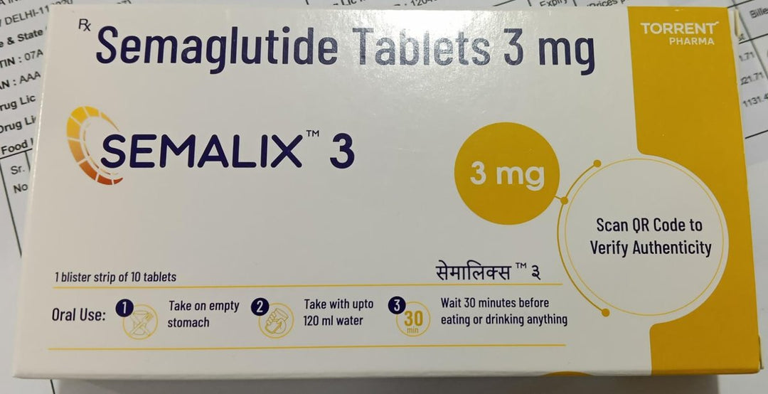 【送料無料】（ジェネリック・リベルサス）Semaglutide-Semalix 3m【30錠】