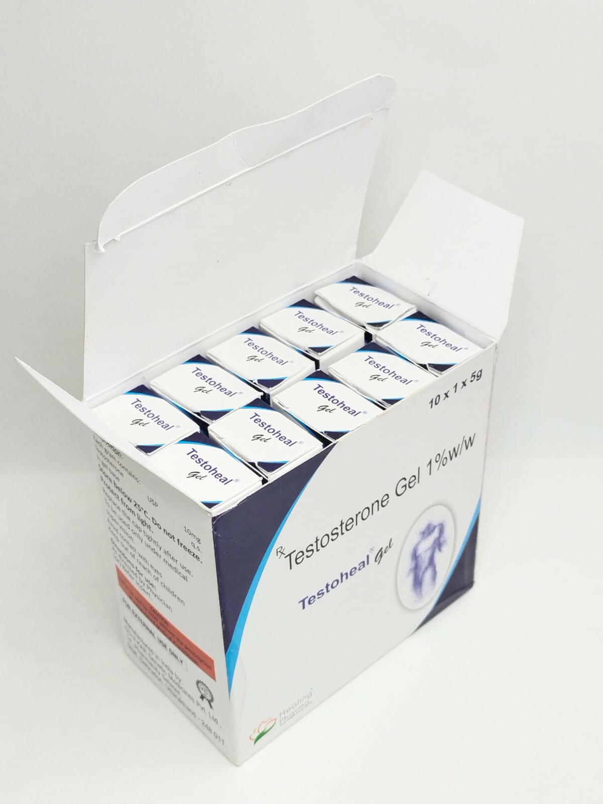 テストヒールジェル(Testoheal Gel)1%w/w-50mg 【1箱10チューブ入]
